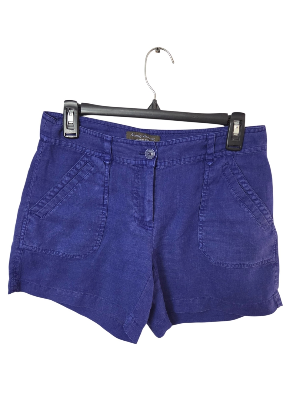 Tommy Bahama Deep Blue Women's Leigh Fit Linen Shorts Size 0